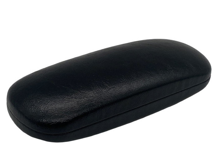 Black Clamshell Hard Metal Sunglass Case 160x64x41mm